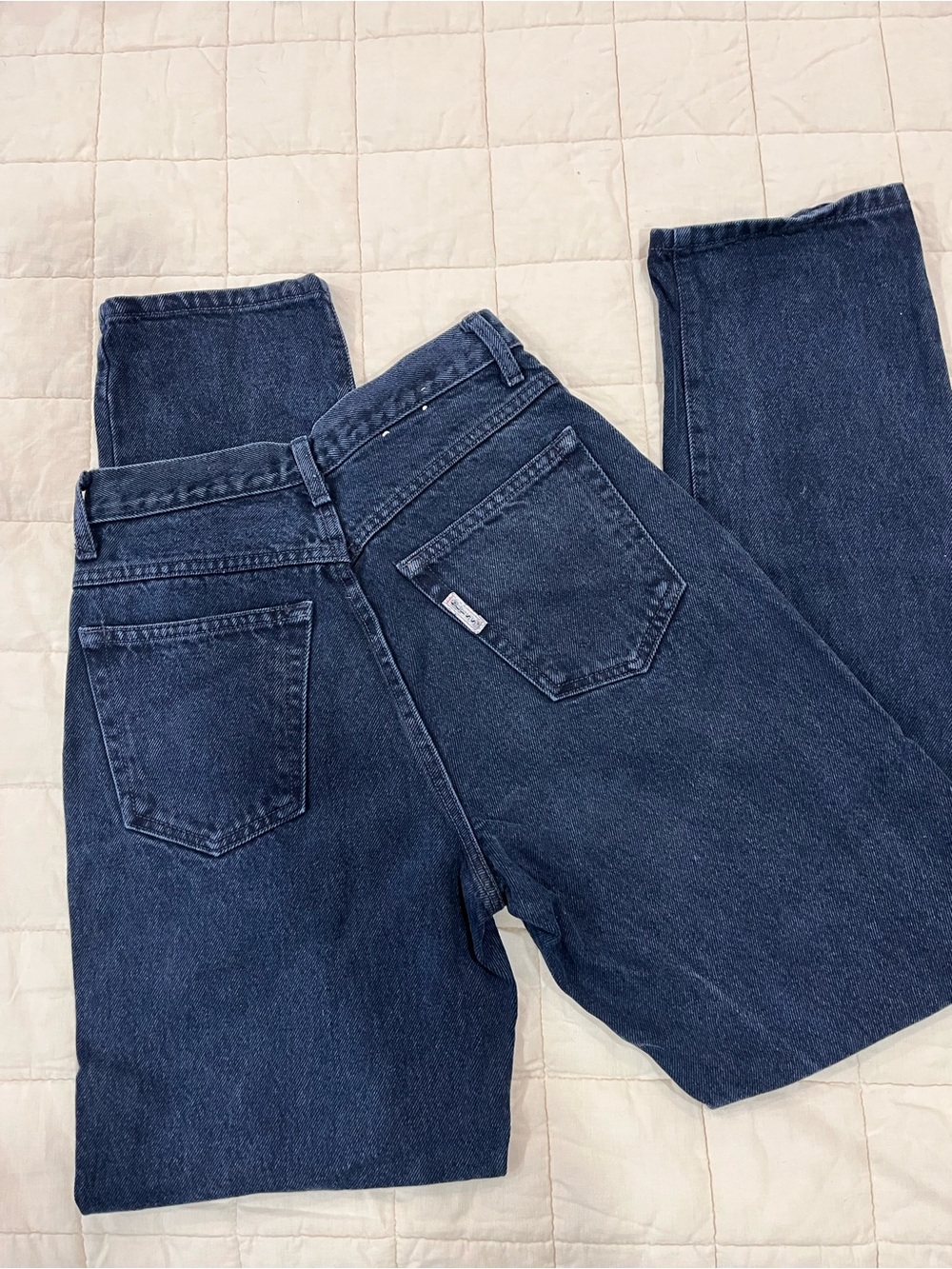Vintage Guess Jeans USA Made Dark Wash High Rise Straight Leg Denim Size 27